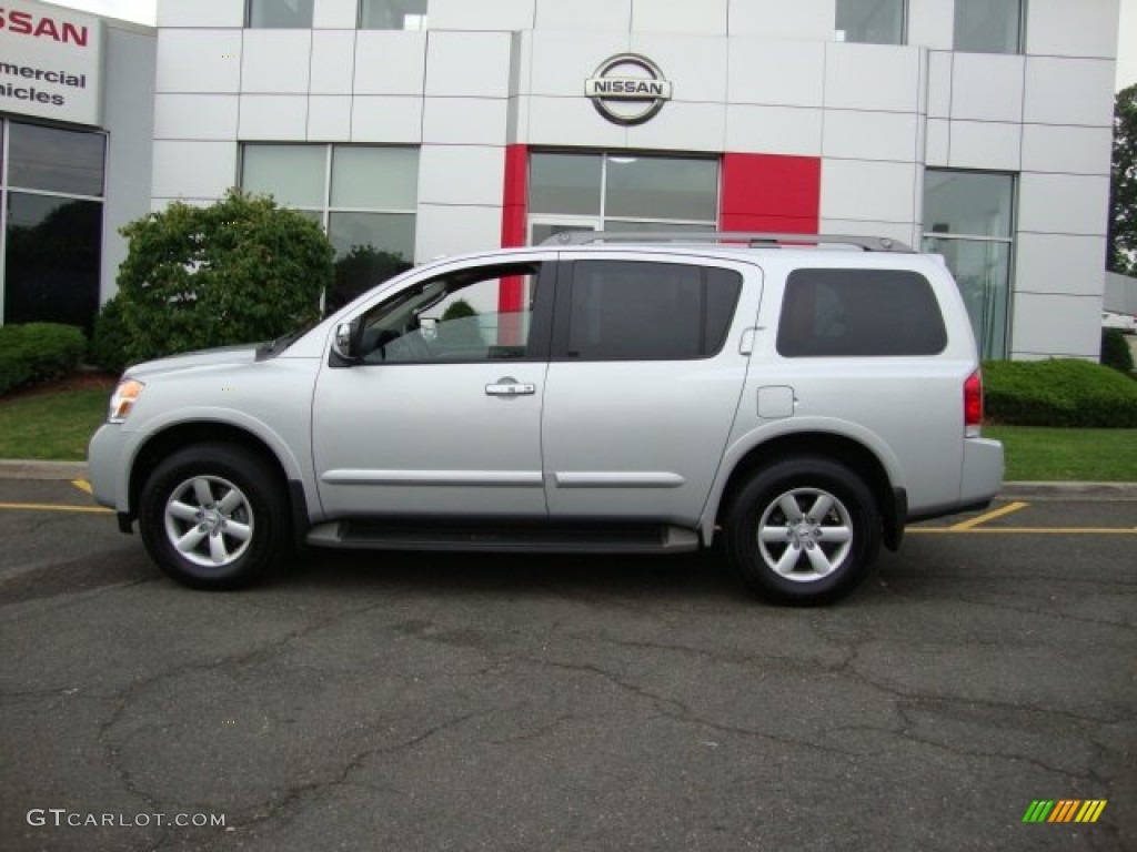 2012 Armada SV 4WD - Brilliant Silver / Charcoal photo #3