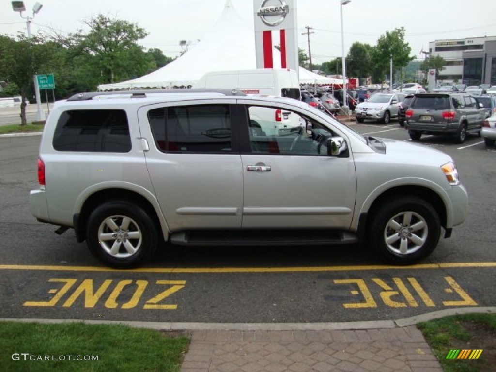 2012 Armada SV 4WD - Brilliant Silver / Charcoal photo #11