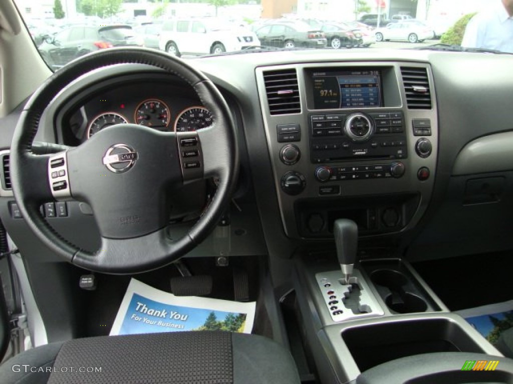 2012 Nissan Armada SV 4WD Charcoal Dashboard Photo #65889690