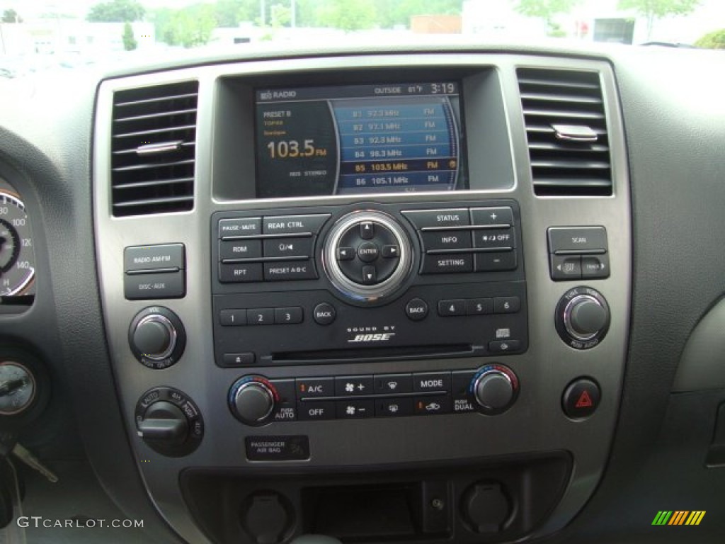 2012 Nissan Armada SV 4WD Controls Photo #65889726