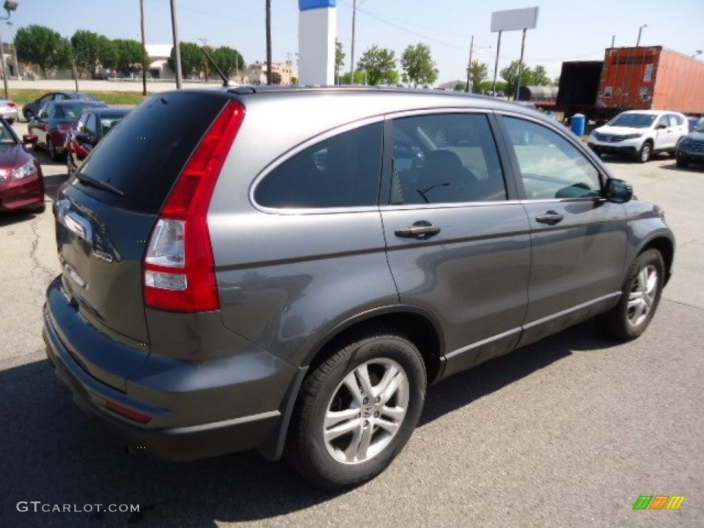 2010 CR-V EX AWD - Polished Metal Metallic / Black photo #5