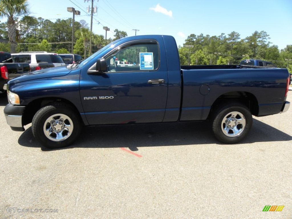 2003 Ram 1500 ST Regular Cab - Patriot Blue Pearl / Dark Slate Gray photo #2