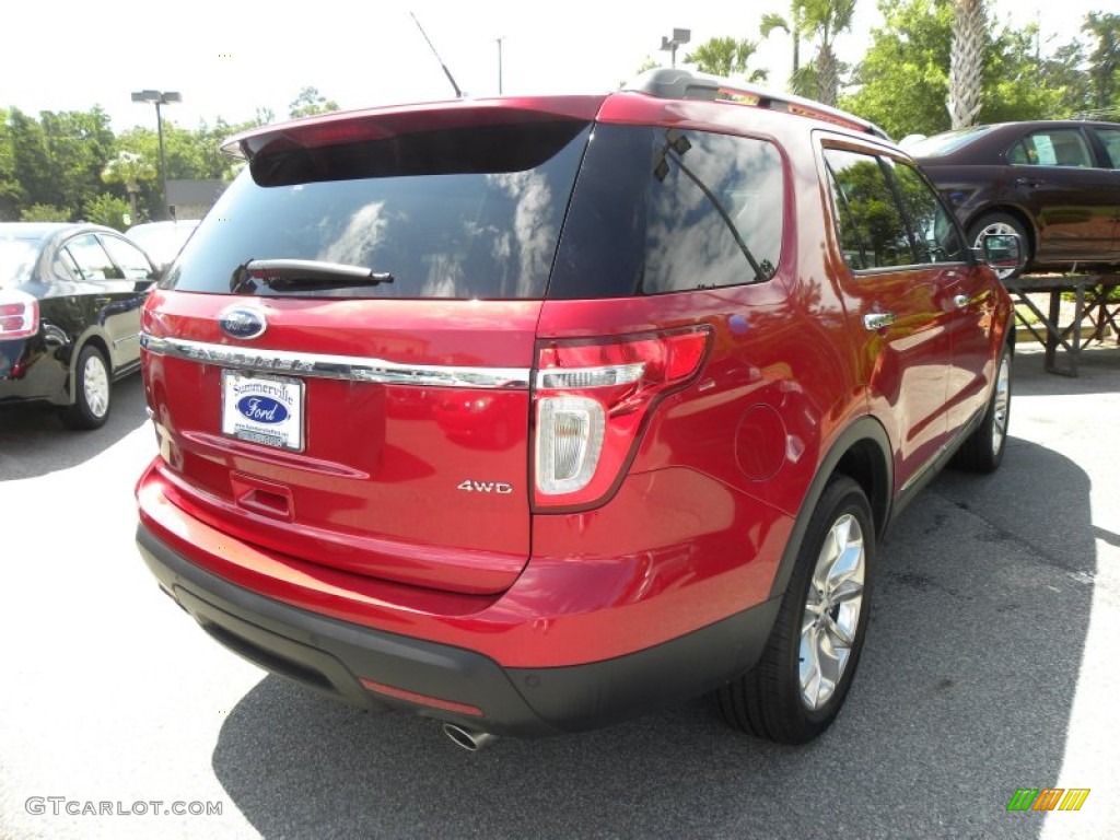 2012 Explorer XLT 4WD - Red Candy Metallic / Charcoal Black photo #14