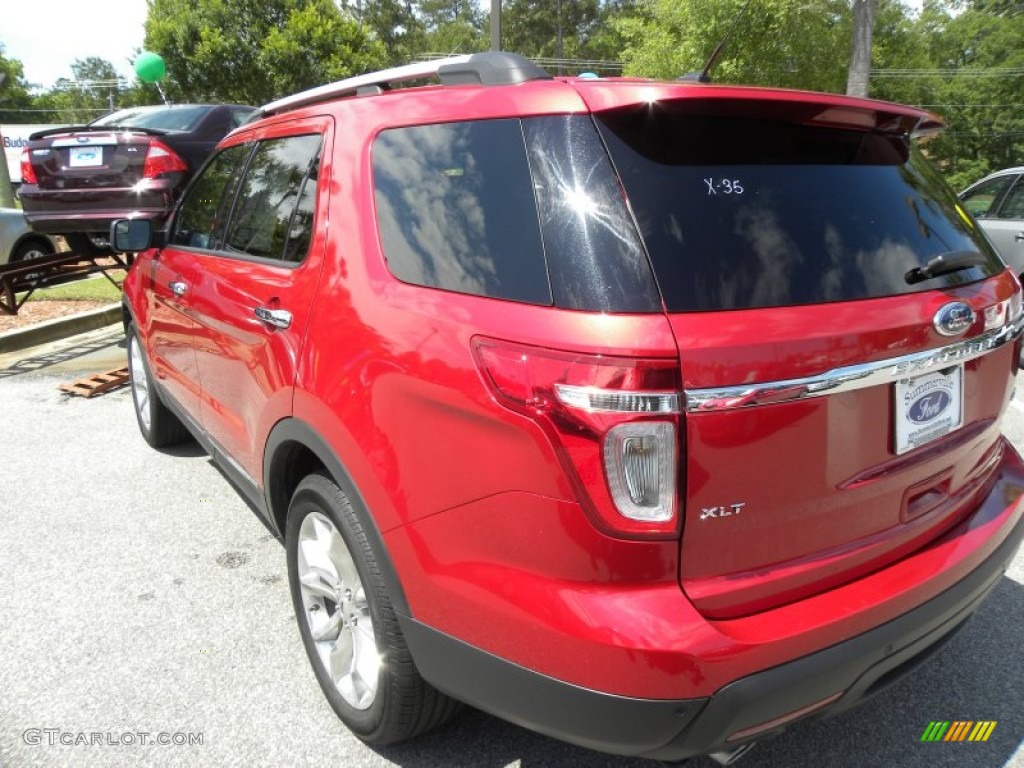 2012 Explorer XLT 4WD - Red Candy Metallic / Charcoal Black photo #16