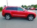 2011 Inferno Red Crystal Pearl Jeep Grand Cherokee Overland  photo #3