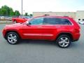 2011 Inferno Red Crystal Pearl Jeep Grand Cherokee Overland  photo #4