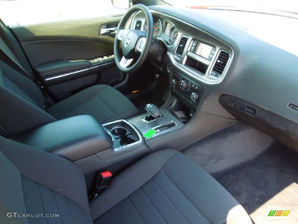 Black Interior 2012 Dodge Charger SE Photo #65891544