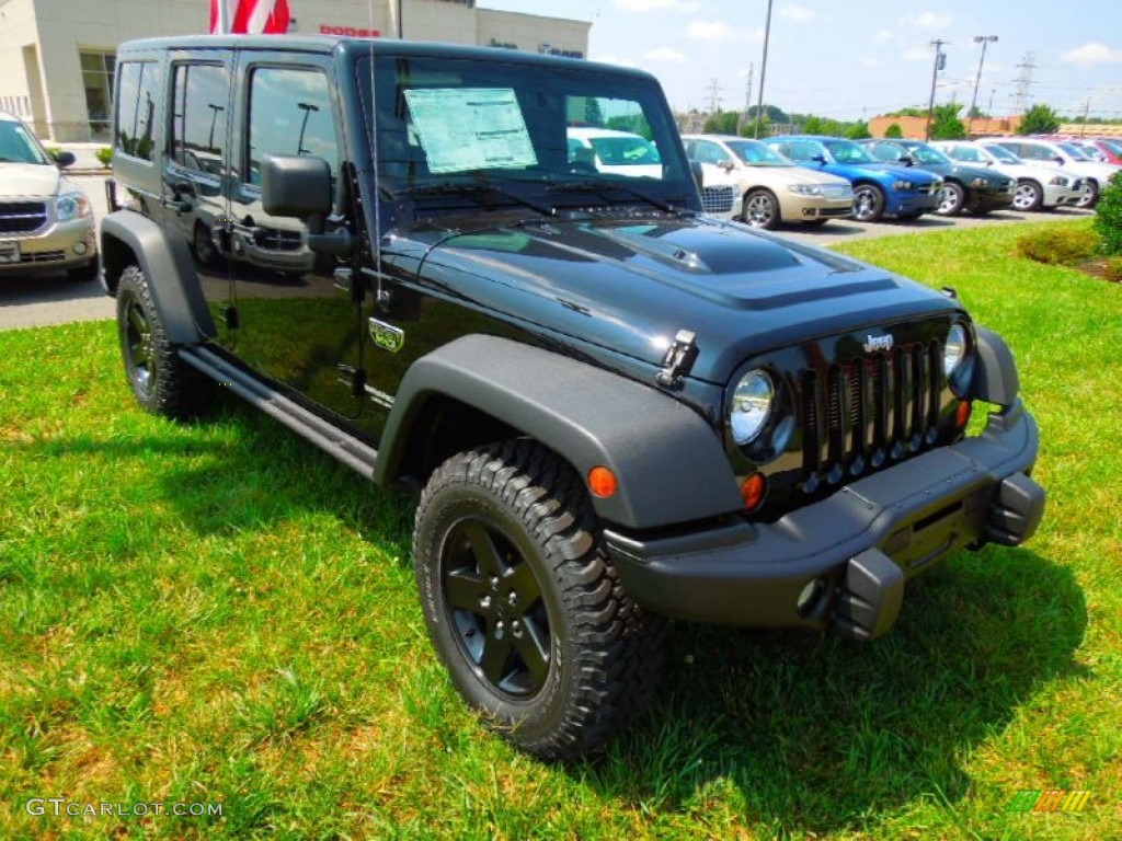 Black 2012 Jeep Wrangler Unlimited Call of Duty: MW3 Edition 4x4 Exterior Photo #65891628