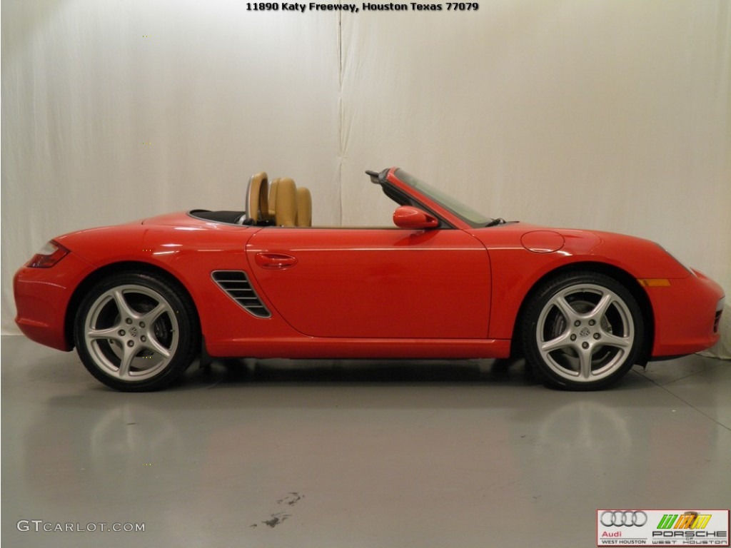 2008 Boxster  - Guards Red / Sand Beige photo #22