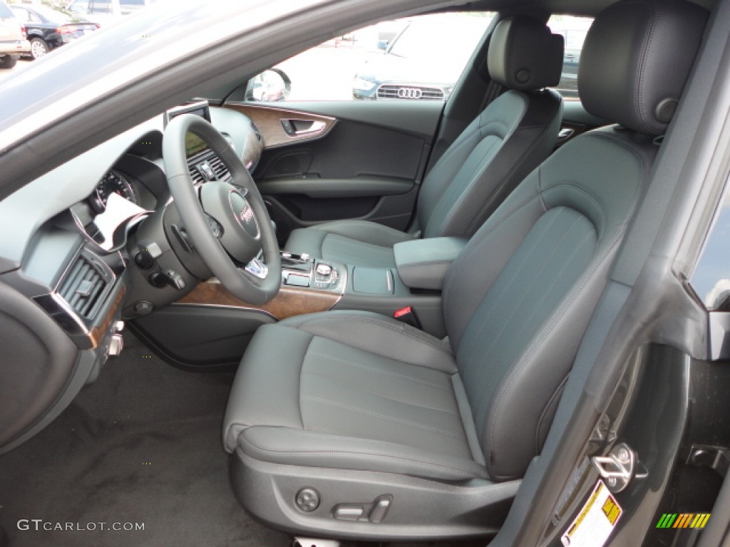 Black Interior 2012 Audi A7 3.0T quattro Prestige Photo #65893383