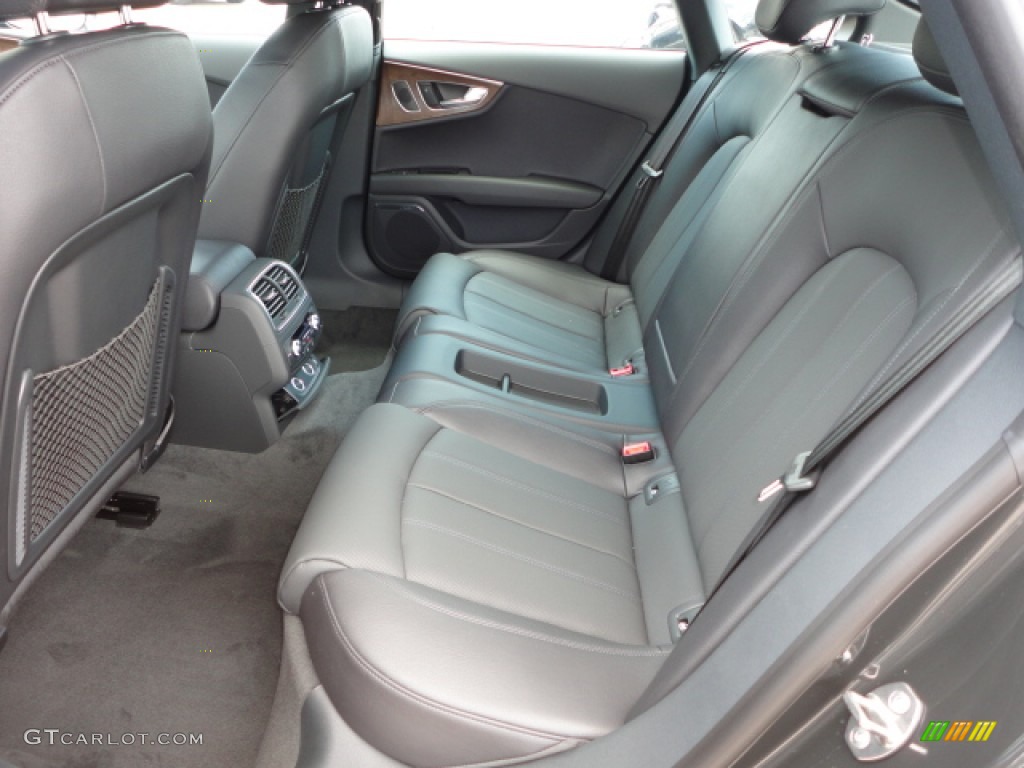 Black Interior 2012 Audi A7 3.0T quattro Prestige Photo #65893392