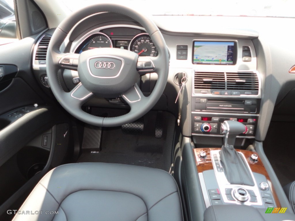 2012 Audi Q7 3.0 TDI quattro Black Dashboard Photo #65893620