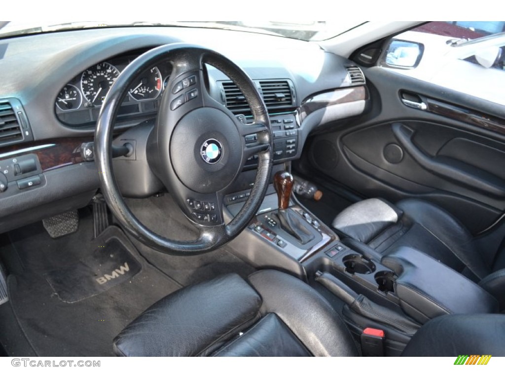 2002 3 Series 330i Sedan - Titanium Silver Metallic / Black photo #4