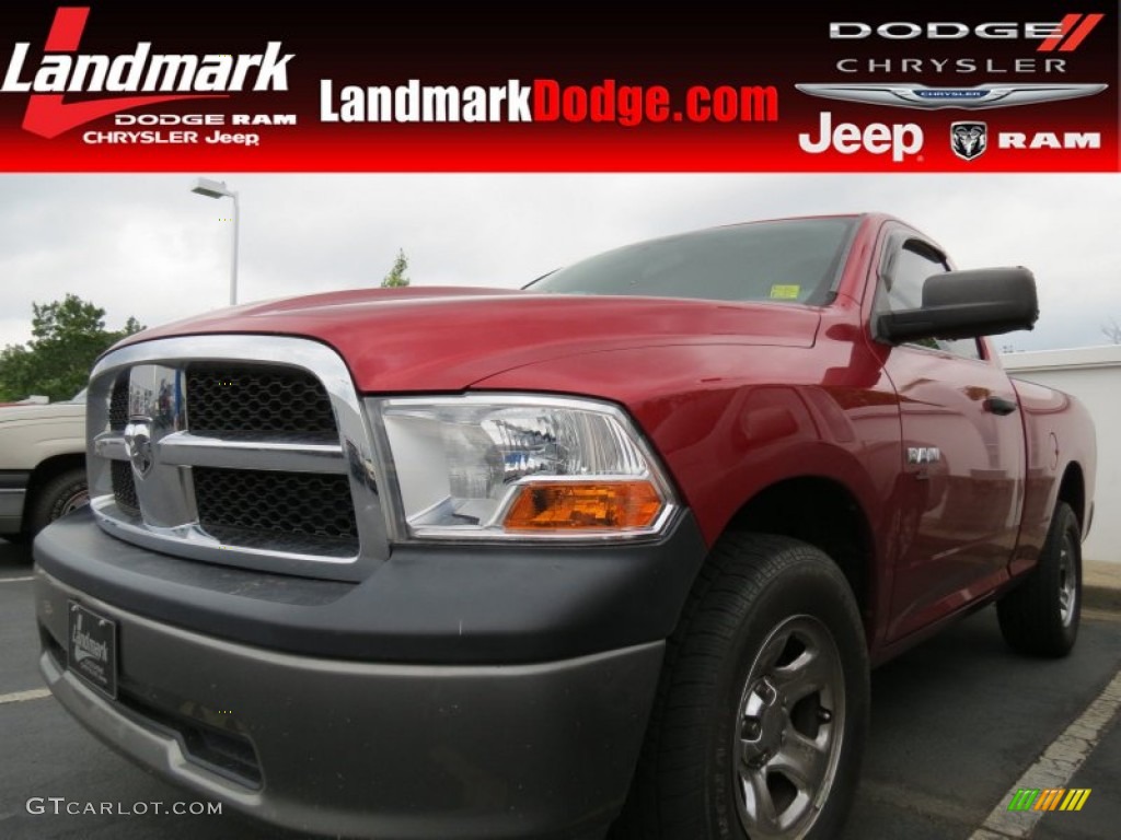 2009 Ram 1500 ST Regular Cab - Flame Red / Dark Slate/Medium Graystone photo #1