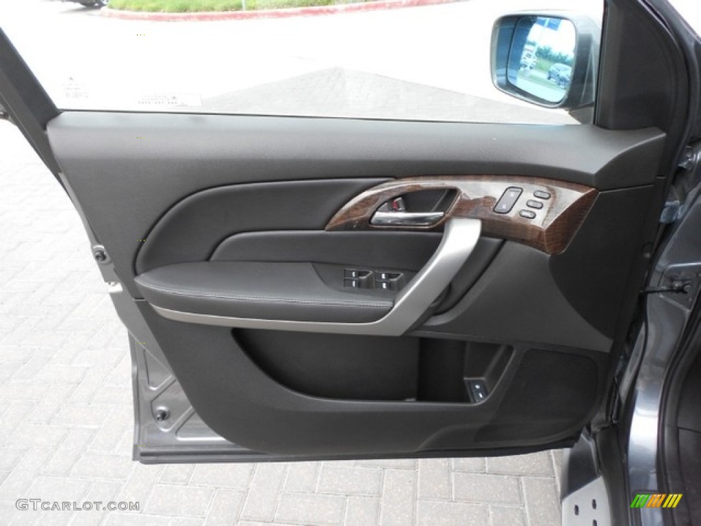 2011 Acura MDX Technology Ebony Door Panel Photo #65896806