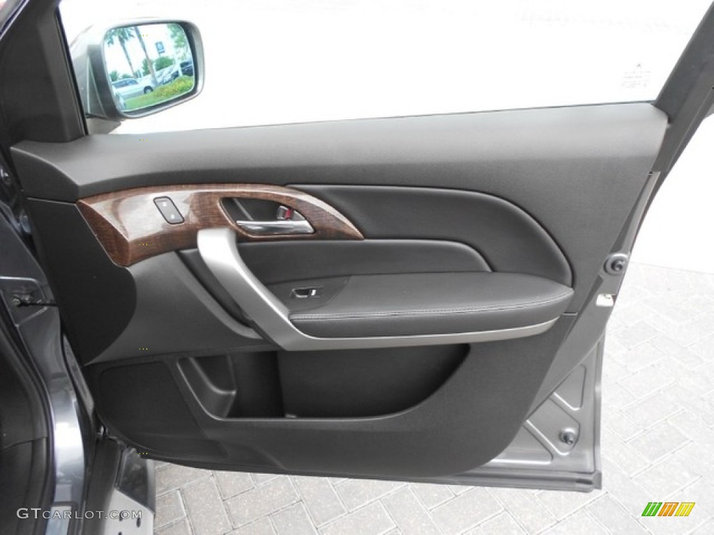 2011 Acura MDX Technology Ebony Door Panel Photo #65896831