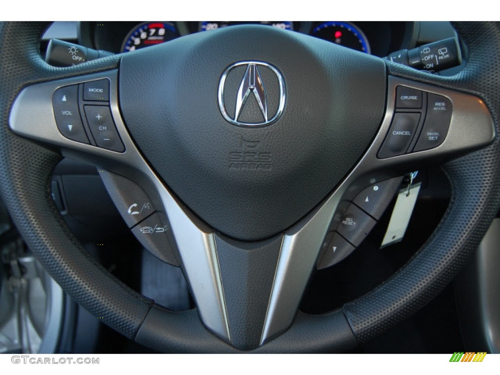 2011 Acura RDX SH-AWD Ebony Steering Wheel Photo #65898022