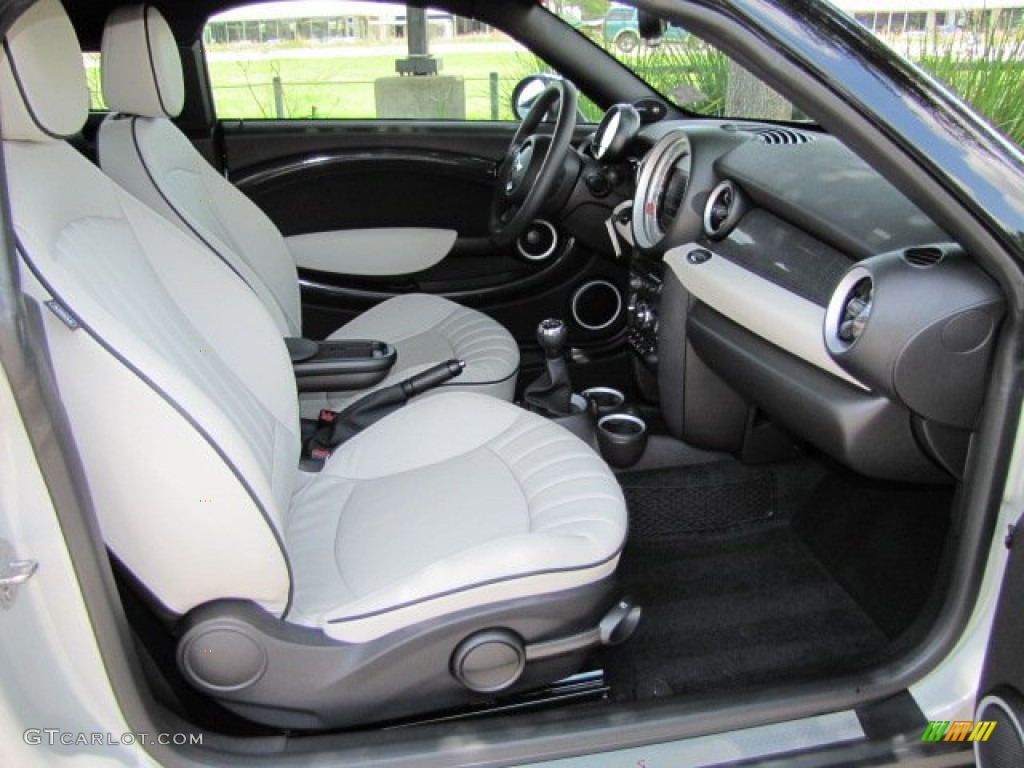Gravity Polar Beige Leather Interior 2012 Mini Cooper S Coupe Photo #65898256