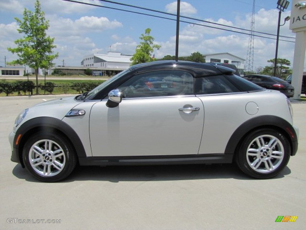 White Silver Metallic 2012 Mini Cooper S Coupe Exterior Photo #65898283
