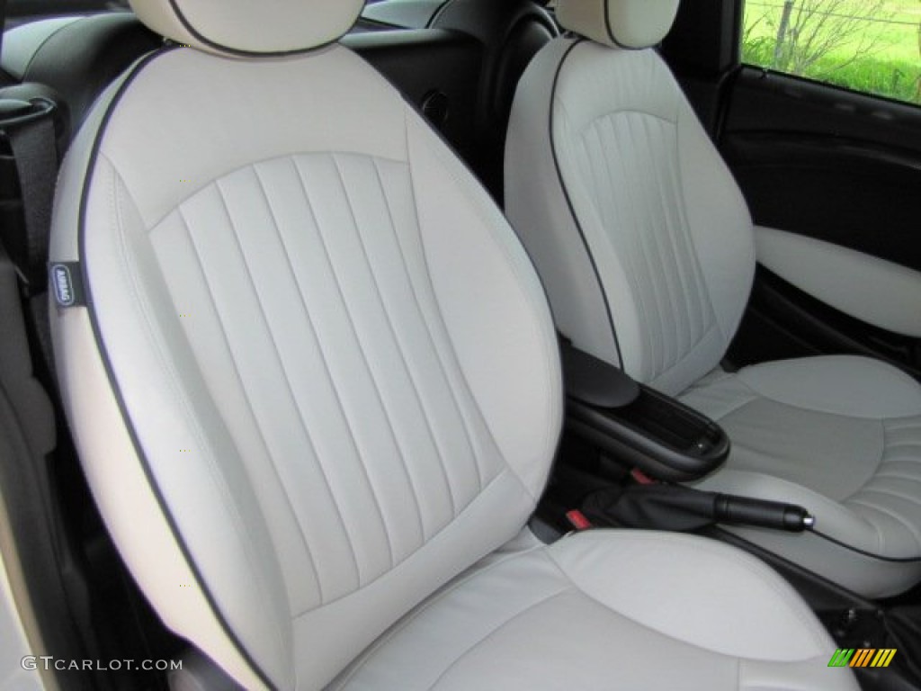 Gravity Polar Beige Leather Interior 2012 Mini Cooper S Coupe Photo #65898481