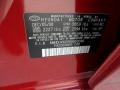  2009 Elantra SE Sedan Apple Red Pearl Color Code ND