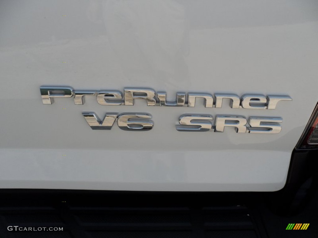 2012 Tacoma V6 SR5 Prerunner Double Cab - Super White / Sand Beige photo #17