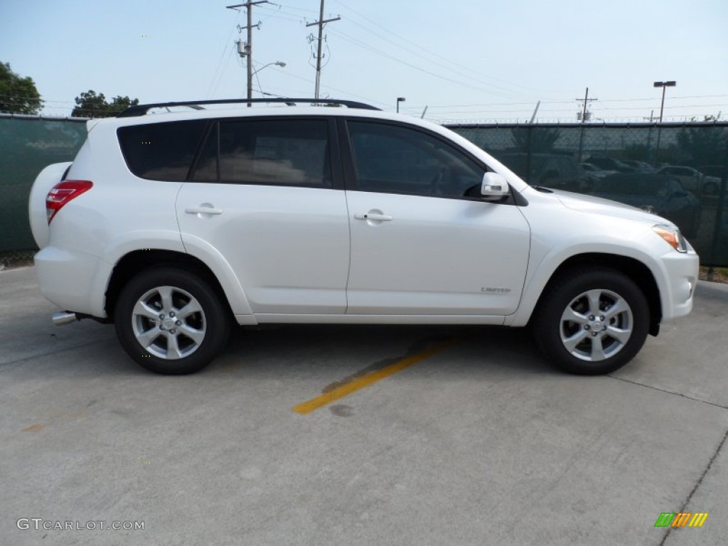 2012 RAV4 V6 Limited - Blizzard White Pearl / Sand Beige photo #2