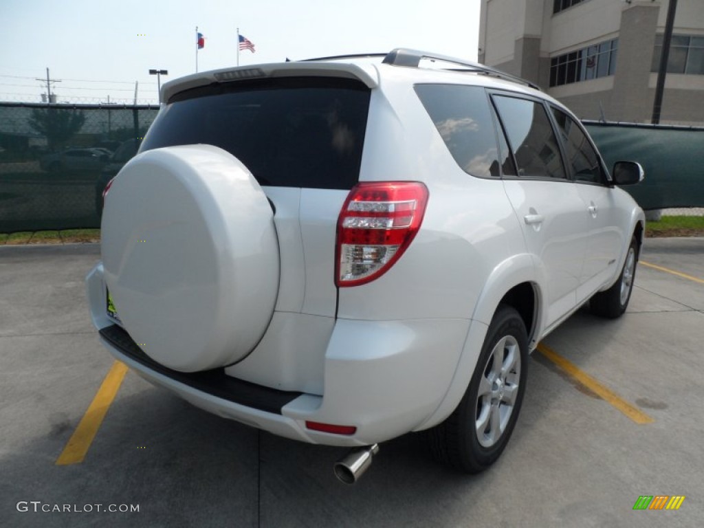 2012 RAV4 V6 Limited - Blizzard White Pearl / Sand Beige photo #3