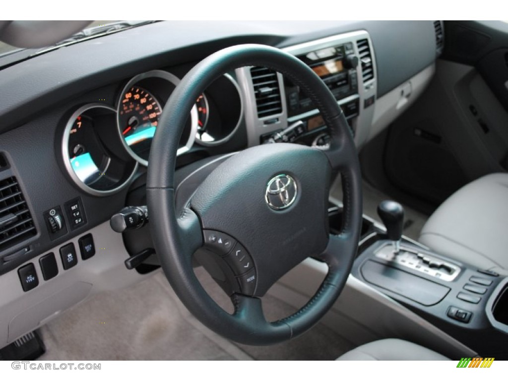 2008 Toyota 4Runner Limited Stone Gray Steering Wheel Photo #65902024