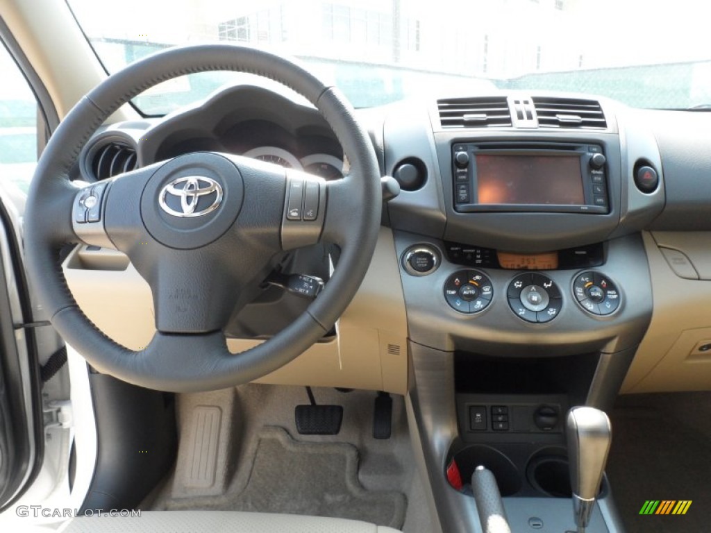 2012 RAV4 V6 Limited - Blizzard White Pearl / Sand Beige photo #31