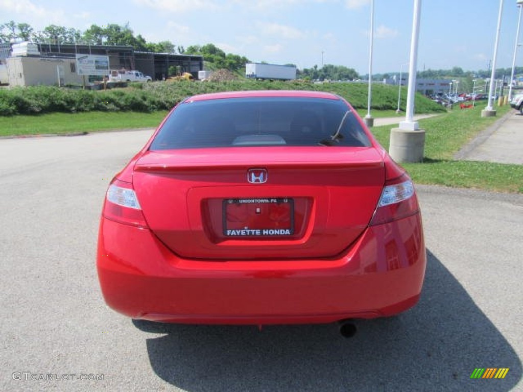 2008 Civic EX Coupe - Rallye Red / Black photo #3
