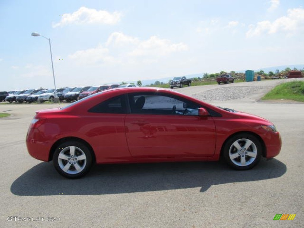 2008 Civic EX Coupe - Rallye Red / Black photo #4