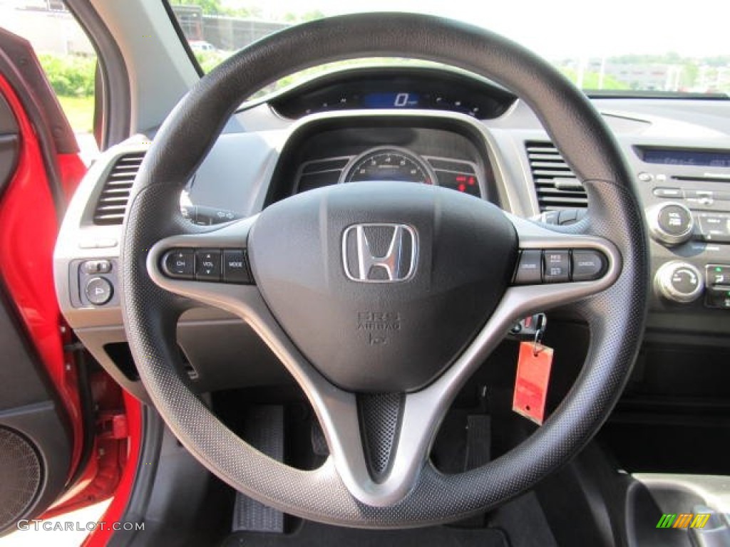 2008 Civic EX Coupe - Rallye Red / Black photo #10