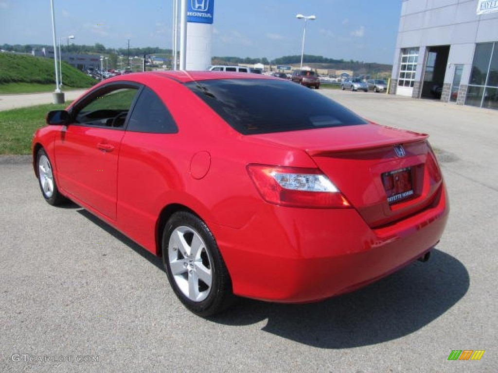 2008 Civic EX Coupe - Rallye Red / Black photo #15