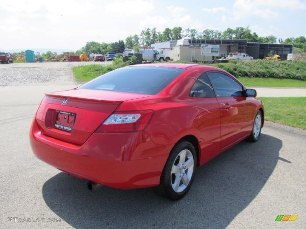 2008 Civic EX Coupe - Rallye Red / Black photo #16