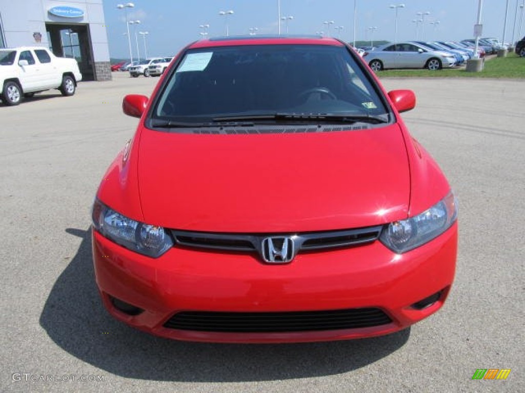 2008 Civic EX Coupe - Rallye Red / Black photo #17