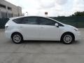 2012 Blizzard White Pearl Toyota Prius v Three Hybrid  photo #2