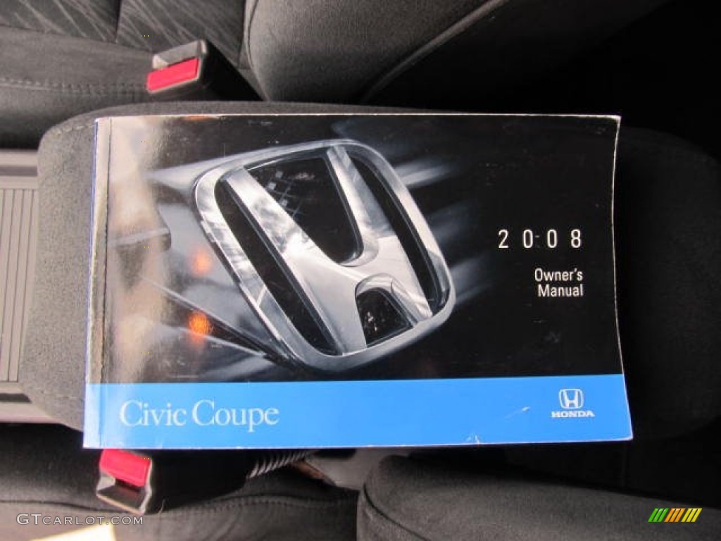 2008 Civic EX Coupe - Rallye Red / Black photo #19