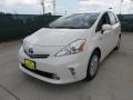 2012 Blizzard White Pearl Toyota Prius v Three Hybrid  photo #7