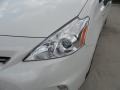 2012 Blizzard White Pearl Toyota Prius v Three Hybrid  photo #9