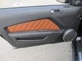 Saddle 2010 Ford Mustang GT Premium Coupe Door Panel