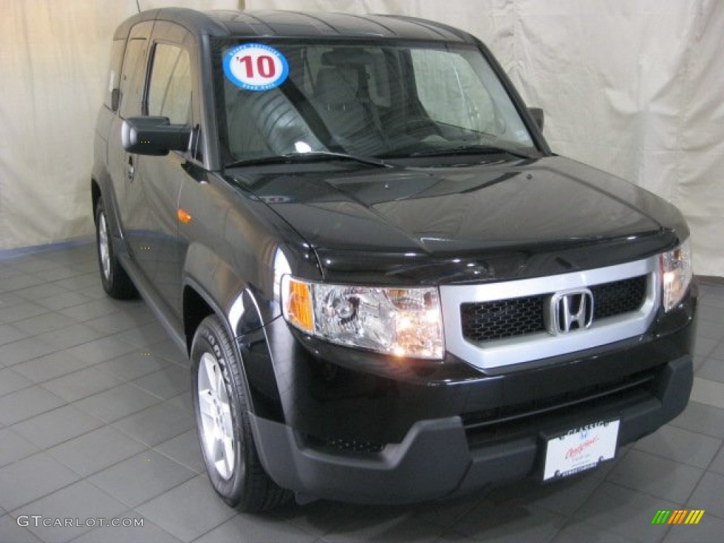 2010 Element EX 4WD - Crystal Black Pearl / Gray photo #3