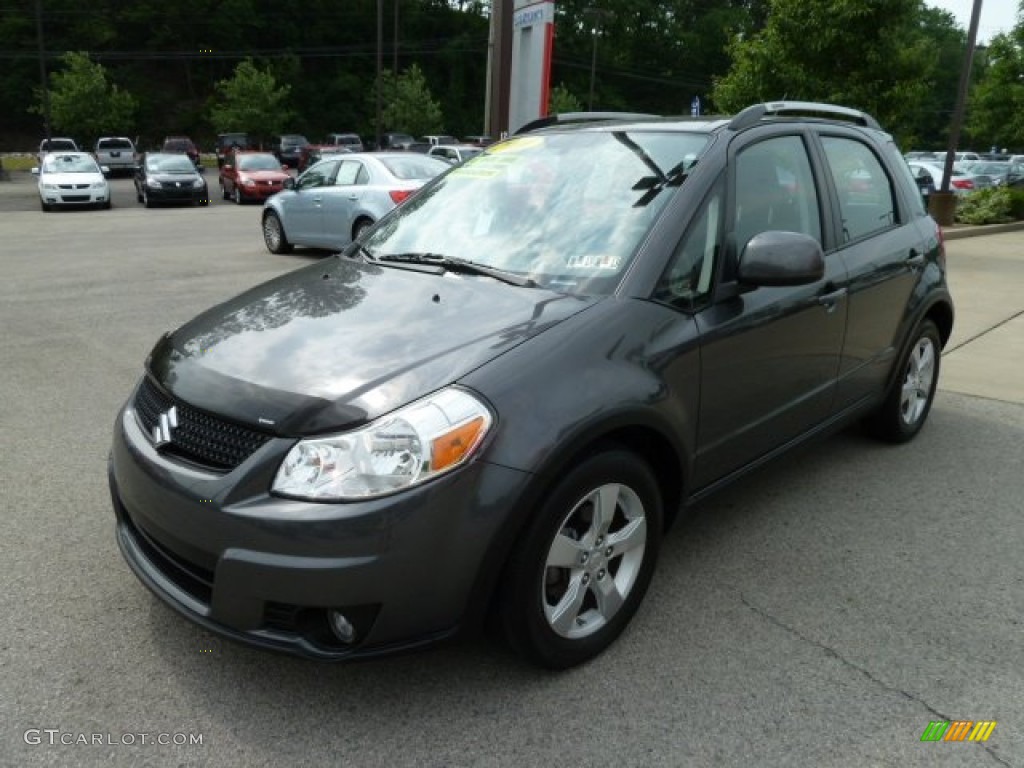 Azure Grey Metallic 2010 Suzuki SX4 Crossover Touring AWD Exterior Photo #65908930