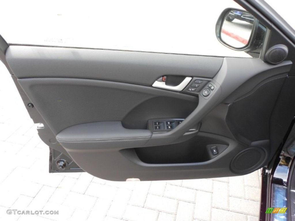 2012 Acura TSX Technology Sport Wagon Ebony Door Panel Photo #65910056