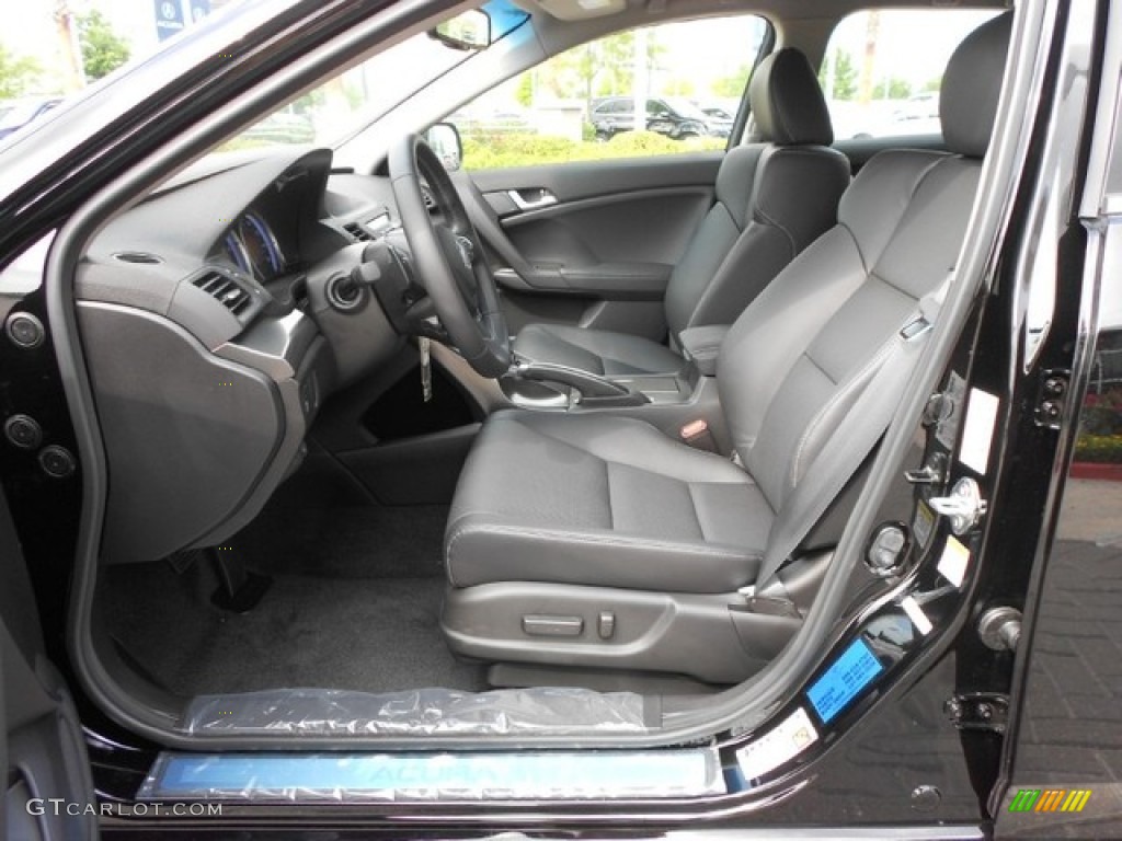 Ebony Interior 2012 Acura TSX Technology Sport Wagon Photo #65910065