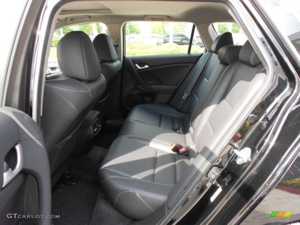 Ebony Interior 2012 Acura TSX Technology Sport Wagon Photo #65910092