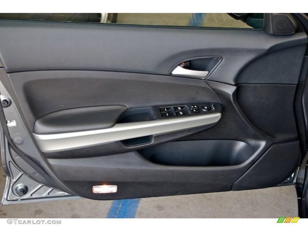 2010 Honda Accord EX V6 Sedan Black Door Panel Photo #65910942