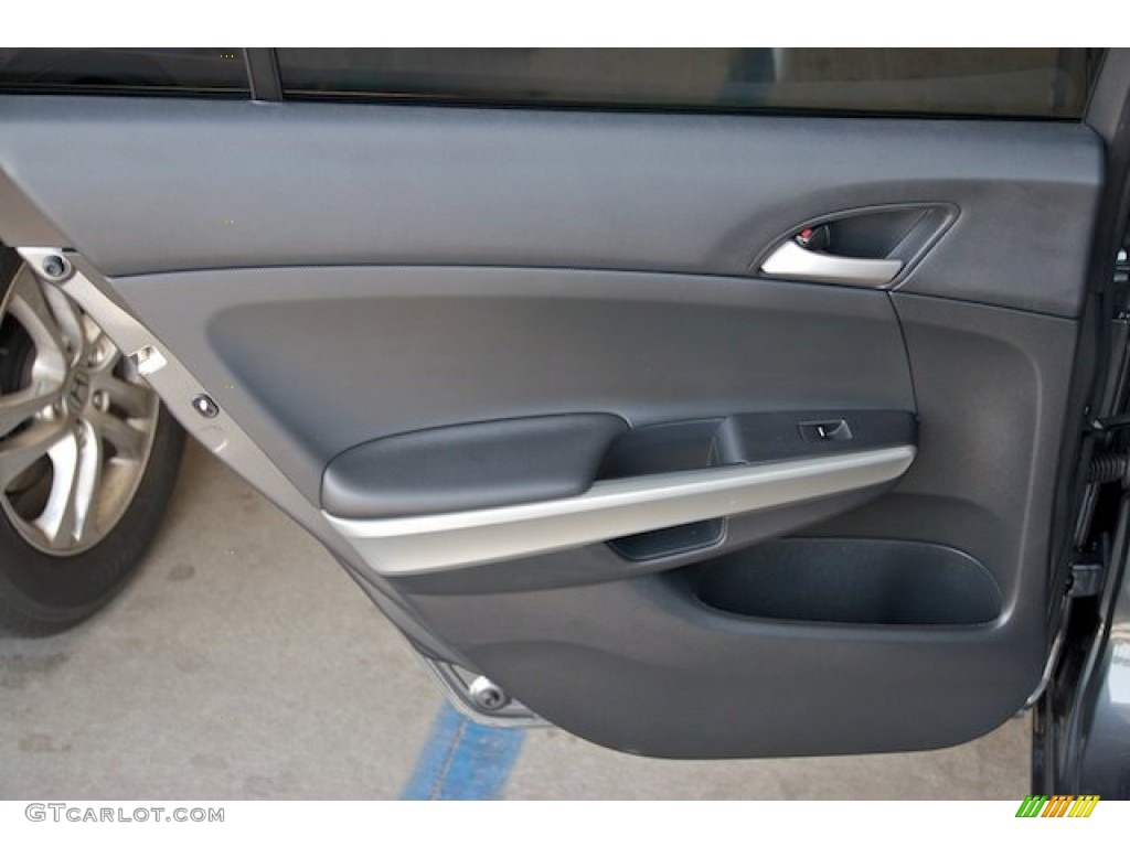 2010 Honda Accord EX V6 Sedan Black Door Panel Photo #65910948