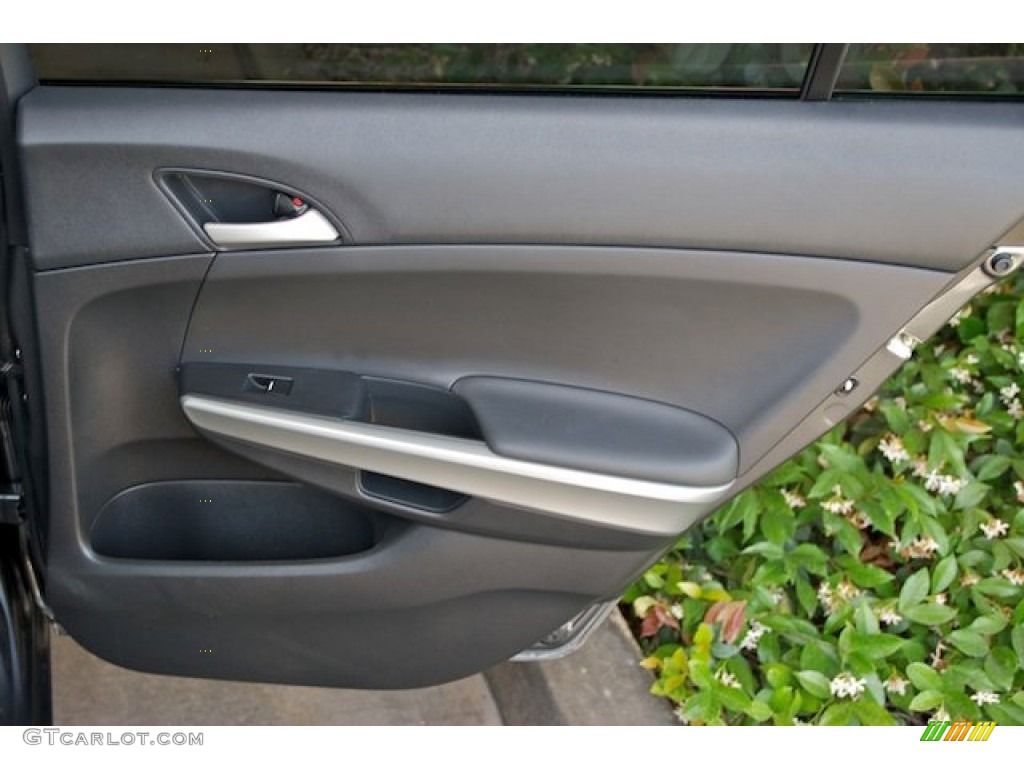2010 Honda Accord EX V6 Sedan Black Door Panel Photo #65910954