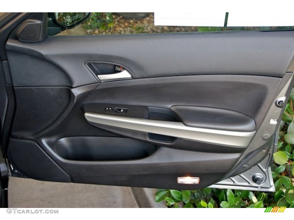 2010 Honda Accord EX V6 Sedan Black Door Panel Photo #65910960